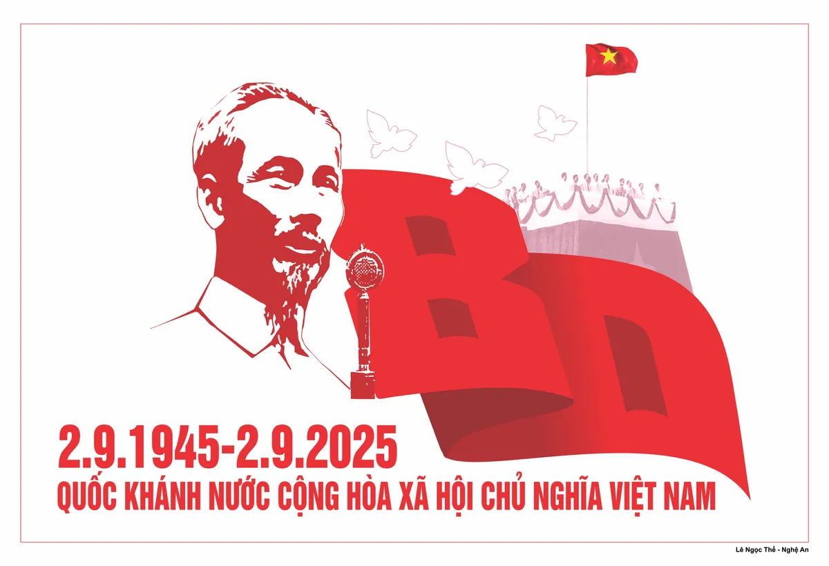 Triển lãm tranh cổ động trên quê hương Bác Hồ dịp 2/9 - Ảnh 1.