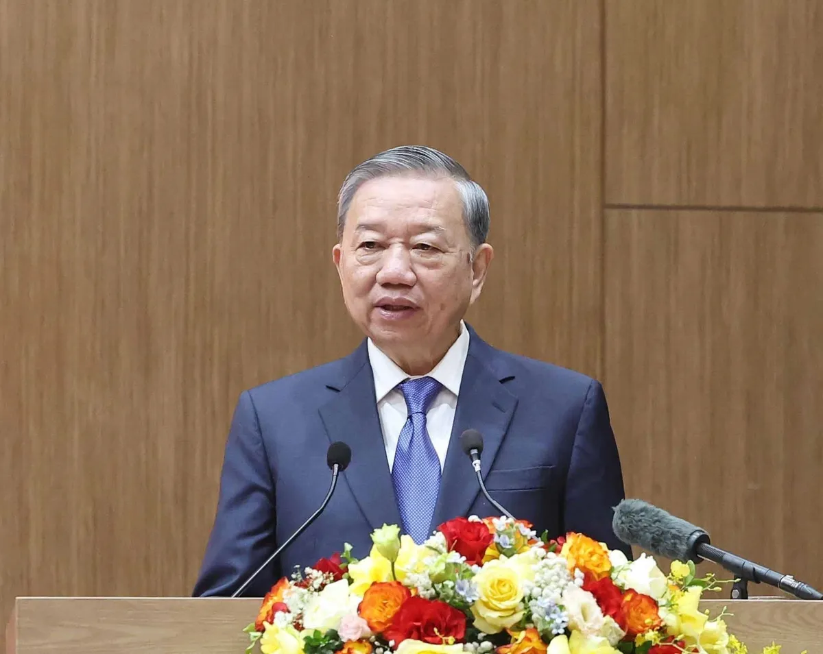 Tổng Bí thư Tô Lâm phát biểu. Tổng Bí thư Tô Lâm phát biểu.