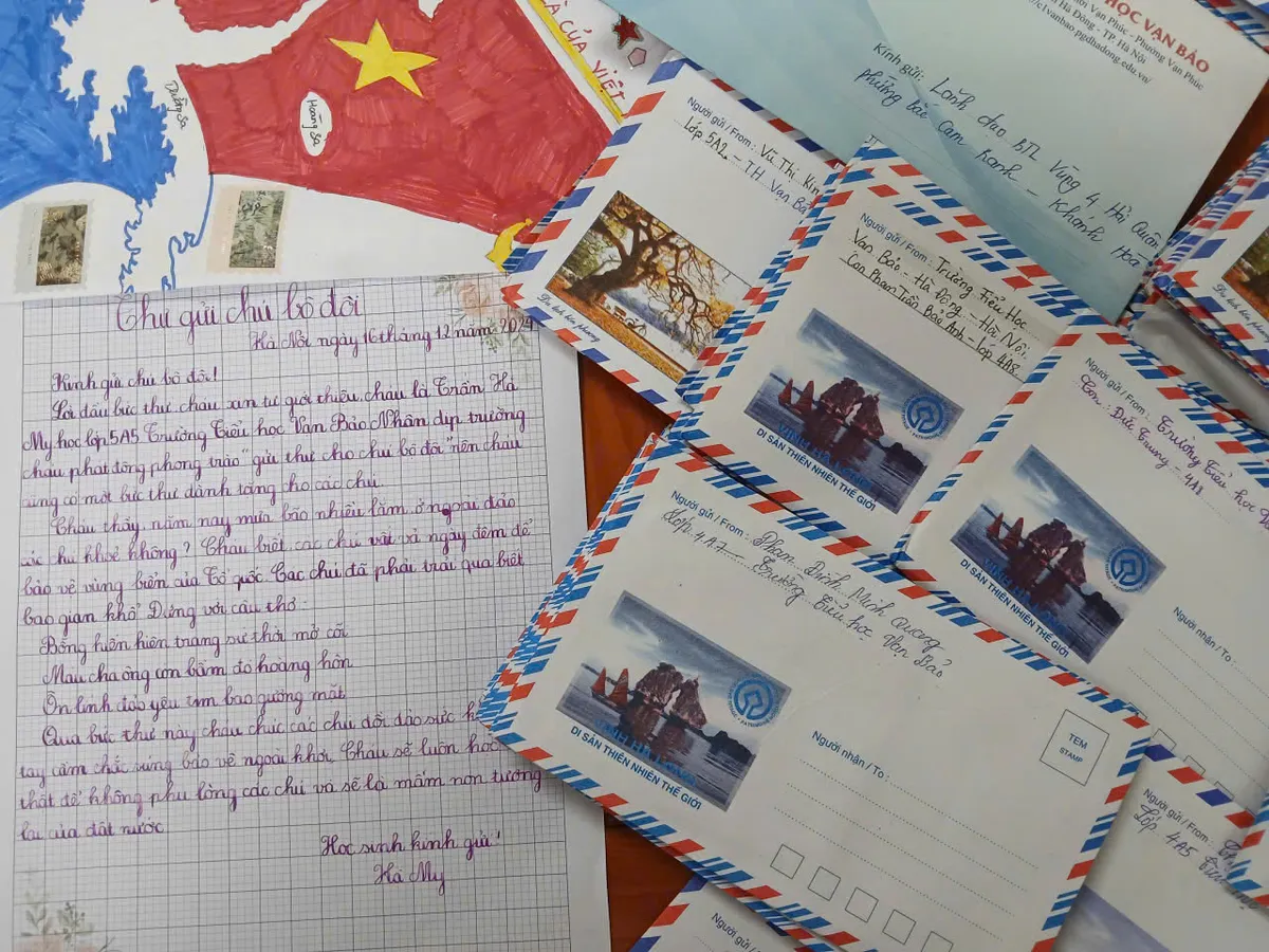 Xúc động hàng trăm lá thư học sinh gửi tới cán bộ, chiến sĩ và nhân dân Đặc khu Trường Sa - Ảnh 5.