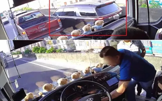 Ảnh chụp màn hình camera ghi lại sự việc