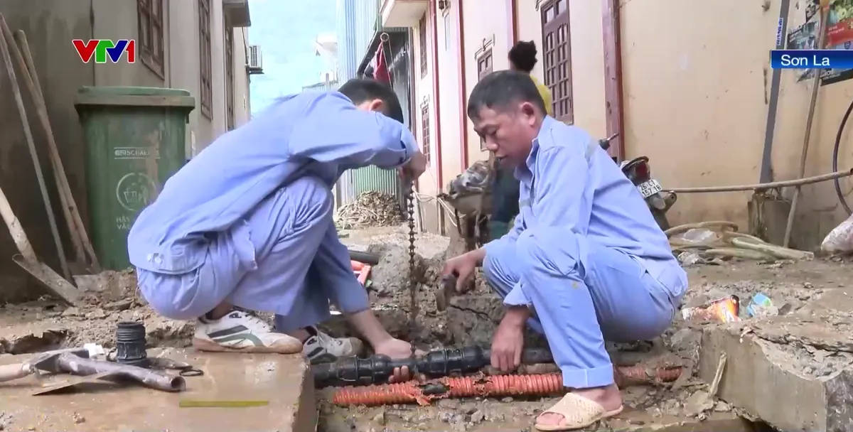 Sơn La khẩn trương khắc phục hệ thống cấp nước sau mưa lũ - Ảnh 1.