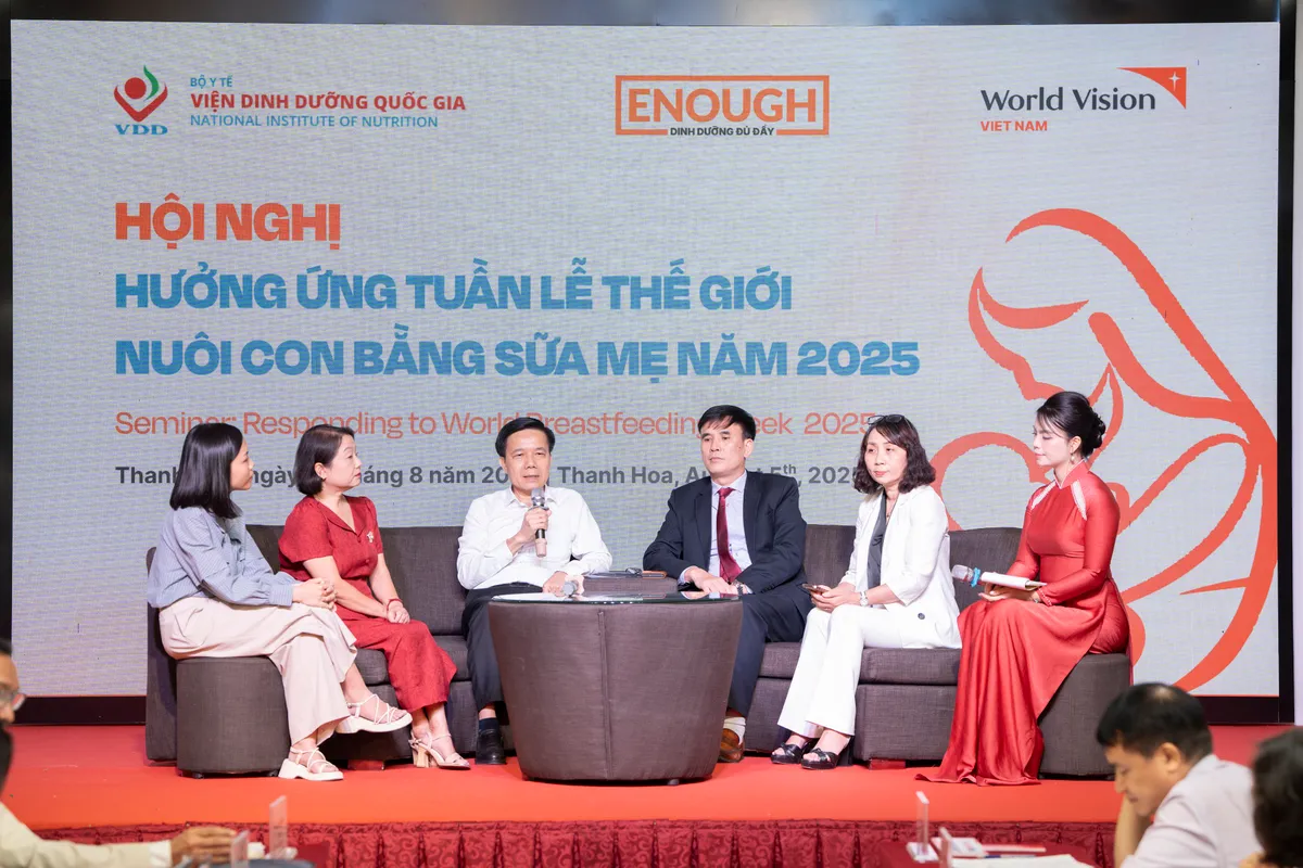 Việt Nam hưởng ứng Tuần lễ Thế giới Nuôi con bằng sữa mẹ 2025 - Ảnh 1.