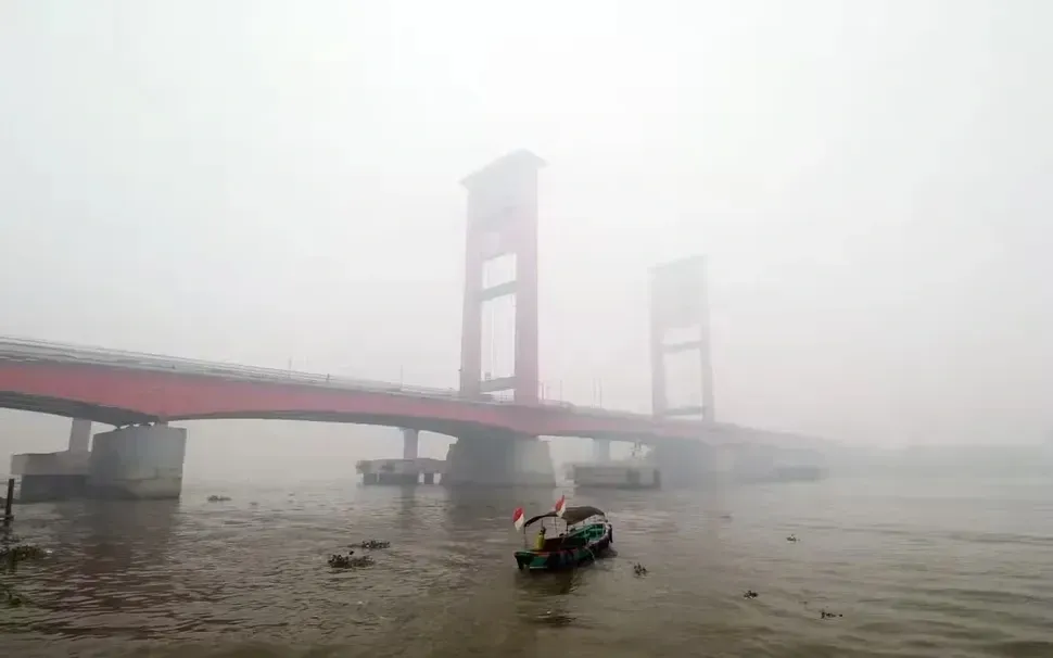Khói mù ở Indonesia năm 2019 (Ảnh: EPA)