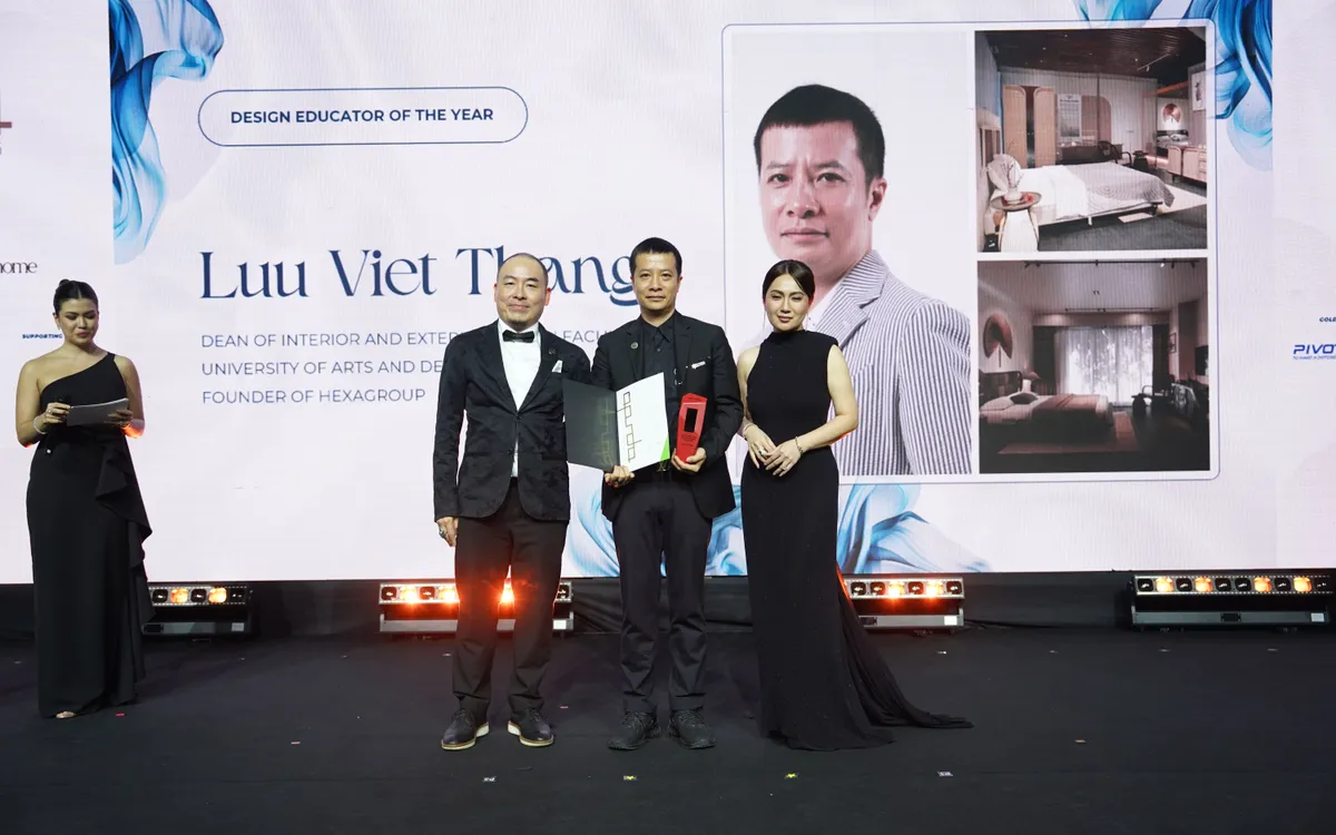 Nhà thiết kế Lưu Việt Thắng là đại diện duy nhất của Việt Nam được vinh danh tại Giải thưởng “Design Educator of the Year”  (BTC)