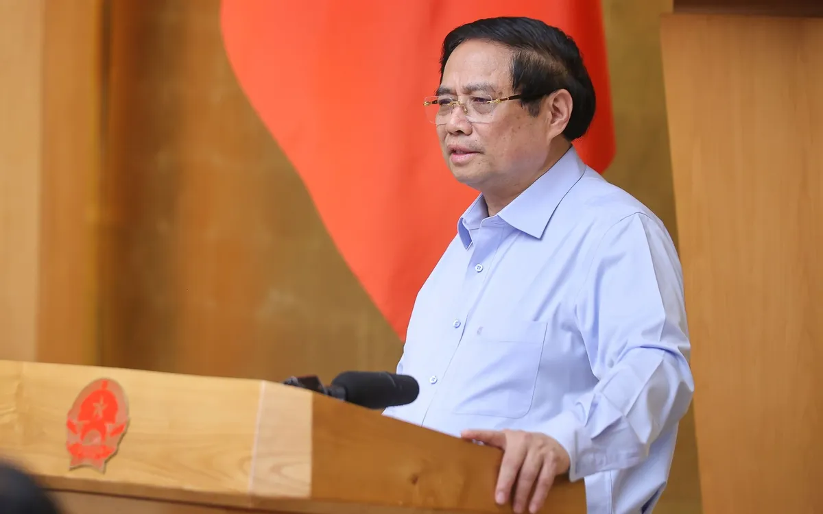 Thủ tướng chỉ đạo xử lý nghiêm hành vi sở hữu chéo, cấp tín dụng cho doanh nghiệp "sân sau" - Ảnh VGP/Nhật Bắc