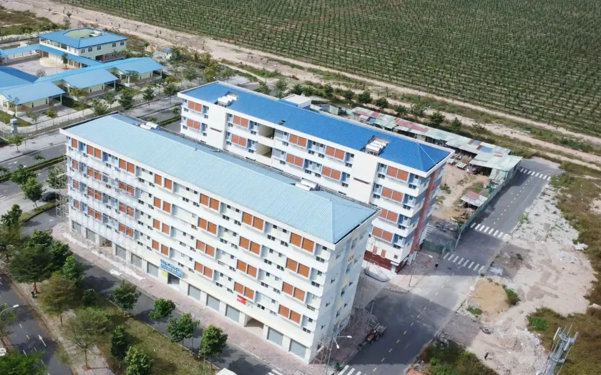 Khu chung cư phục vụ công nhân tại xã Trảng Bom, tỉnh Đồng Nai. Ảnh: Hoàng Lộc
