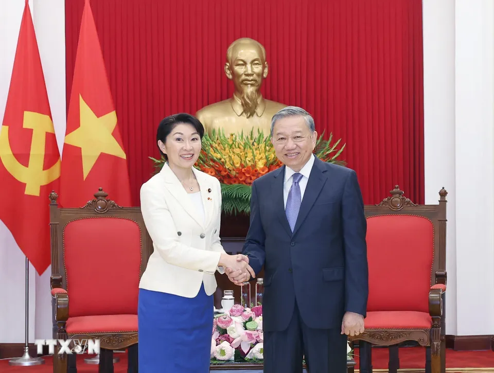 Tổng Bí thư Tô Lâm tiếp Đoàn Liên minh Nghị sĩ Hữu nghị Nhật Bản - Việt Nam - Ảnh 1.