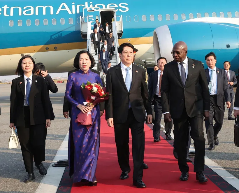 Chủ tịch nước Lương Cường bắt đầu chuyến thăm cấp Nhà nước Cộng hòa Angola - Ảnh 2.