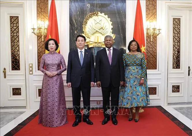 Chủ tịch nước Lương Cường đề nghị đưa thương mại Việt Nam - Angola đạt 1 tỷ USD - Ảnh 1.