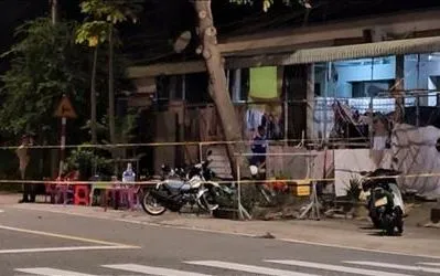 Hiện trường xảy ra vụ tai nạn. Ảnh: TTXVN 

