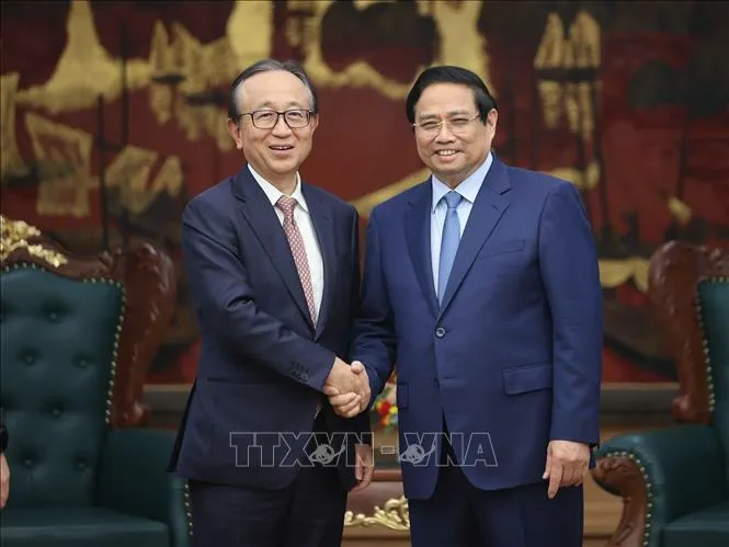 Thủ tướng Phạm Minh Chính tiếp Tổng giám đốc Tập đoàn tài chính MUFG, Nhật Bản - Ảnh 1.