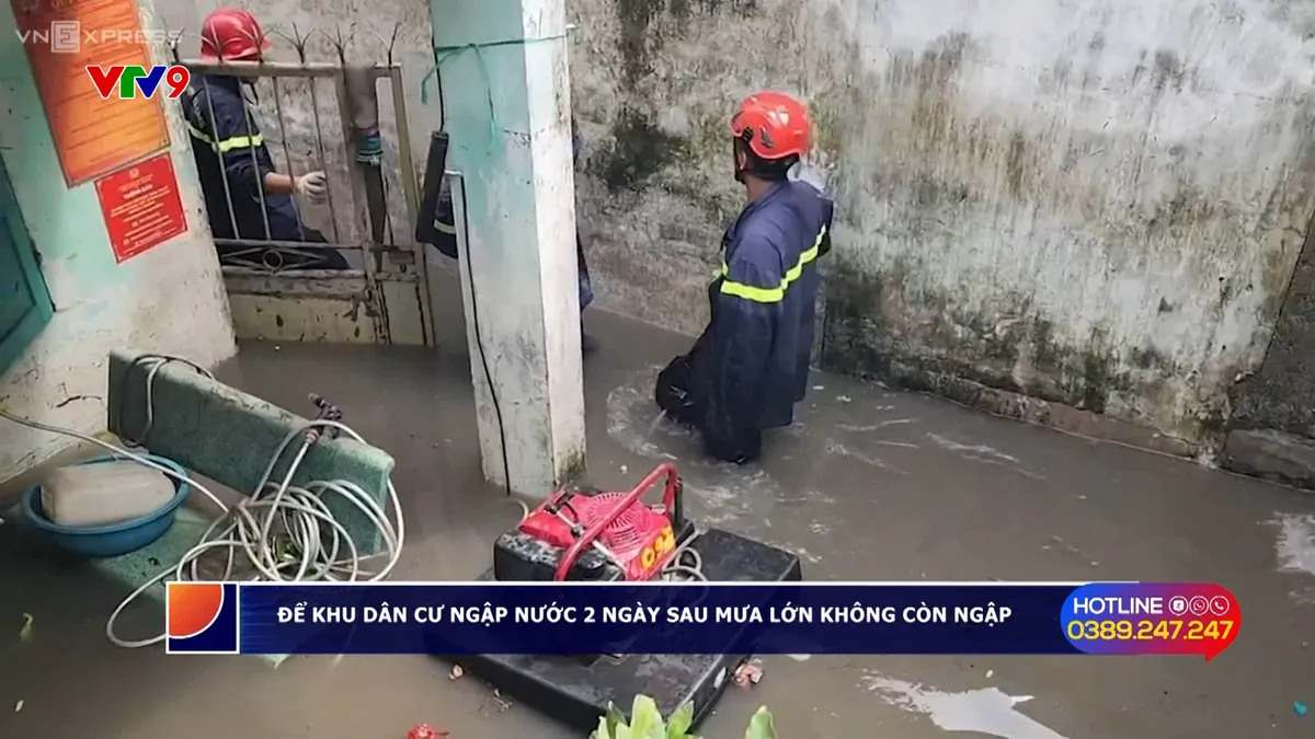 Alo V9 (08/8/2025): Để khu dân cư ngập nước 2 ngày sau mưa lớn không còn ngập