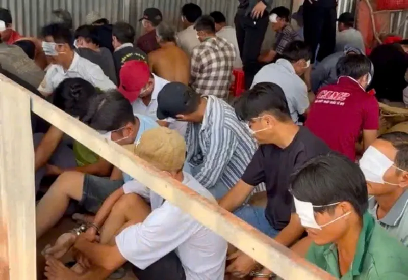  Tây Ninh: Triệt phá tụ điểm đá gà quy mô lớn, bắt giữ 51 người đá gà, thu hơn 200 triệu đồng - Ảnh 1.