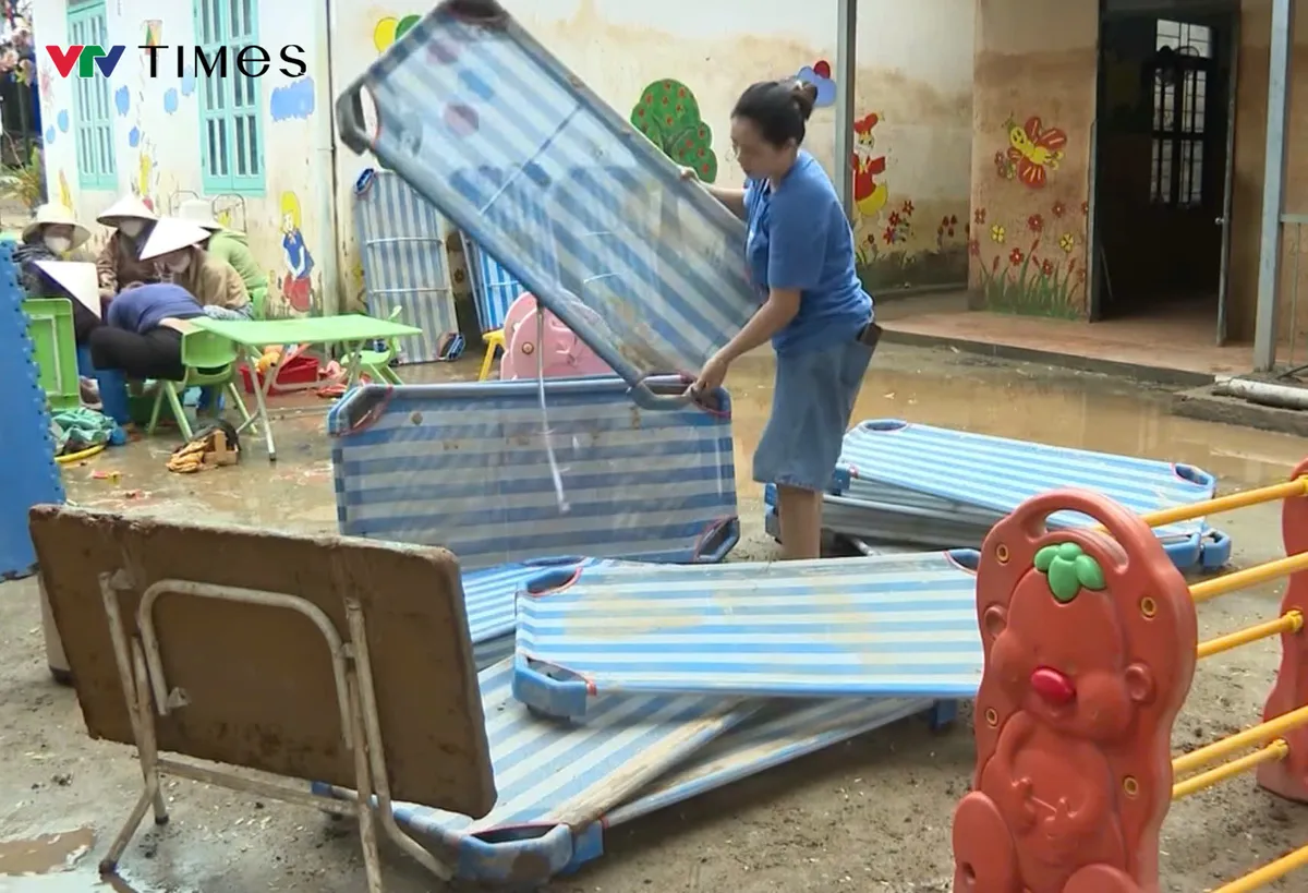 Điện Bi&ecirc;n: C&aacute;c trường tập trung khắc phục hậu quả lũ sẵn s&agrave;ng đ&oacute;n năm học mới- Ảnh 4.