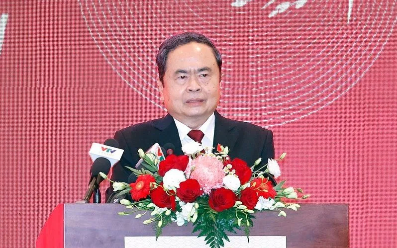 Chủ tịch Quốc hội Trần Thanh Mẫn phát biểu. (Ảnh: TTXVN)