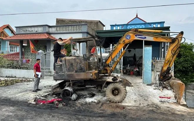 Hiện trường nơi xảy ra vụ việc.