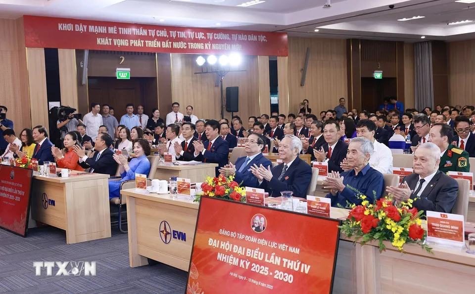 Thủ tướng dự Đại hội Đảng bộ Tập đoàn Điện lực Việt Nam lần thứ IV - Ảnh 3.