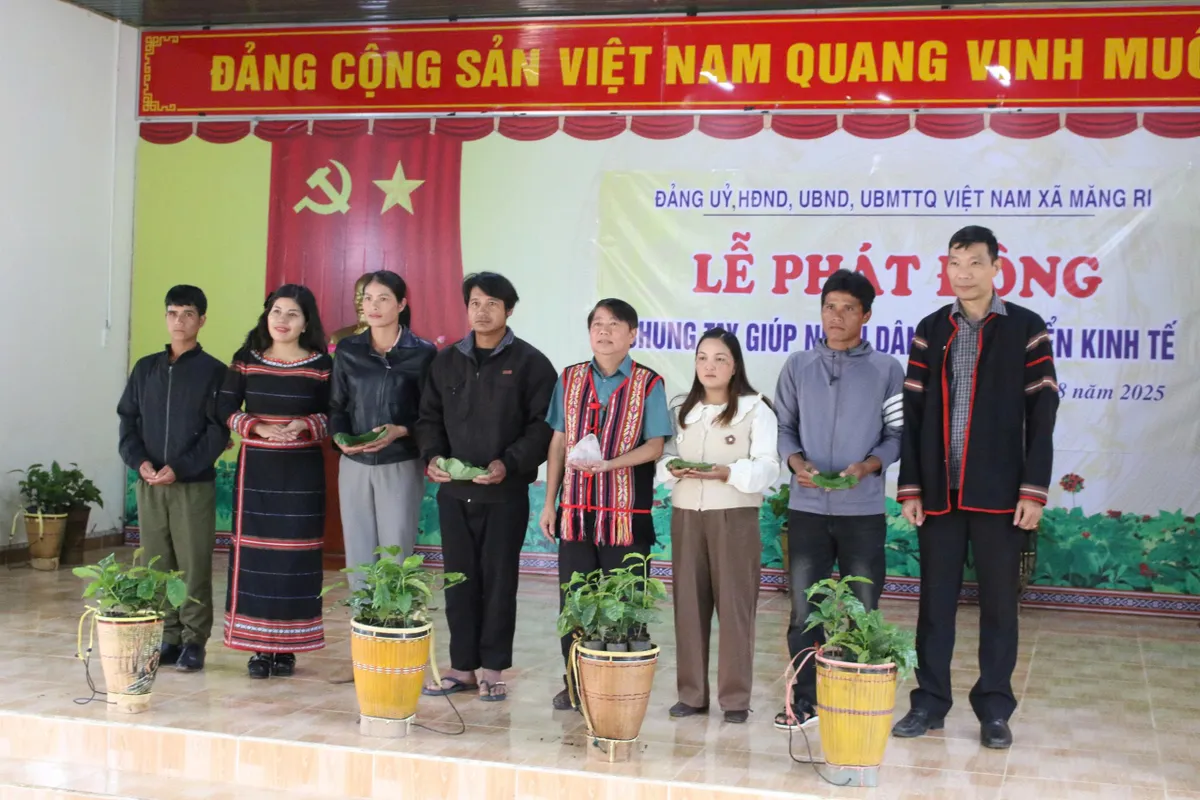 Quảng Ngãi : Chung tay giúp người dân phát triển kinh tế tại vùng căn cứ cách mạng Măng Ri - Ảnh 2.