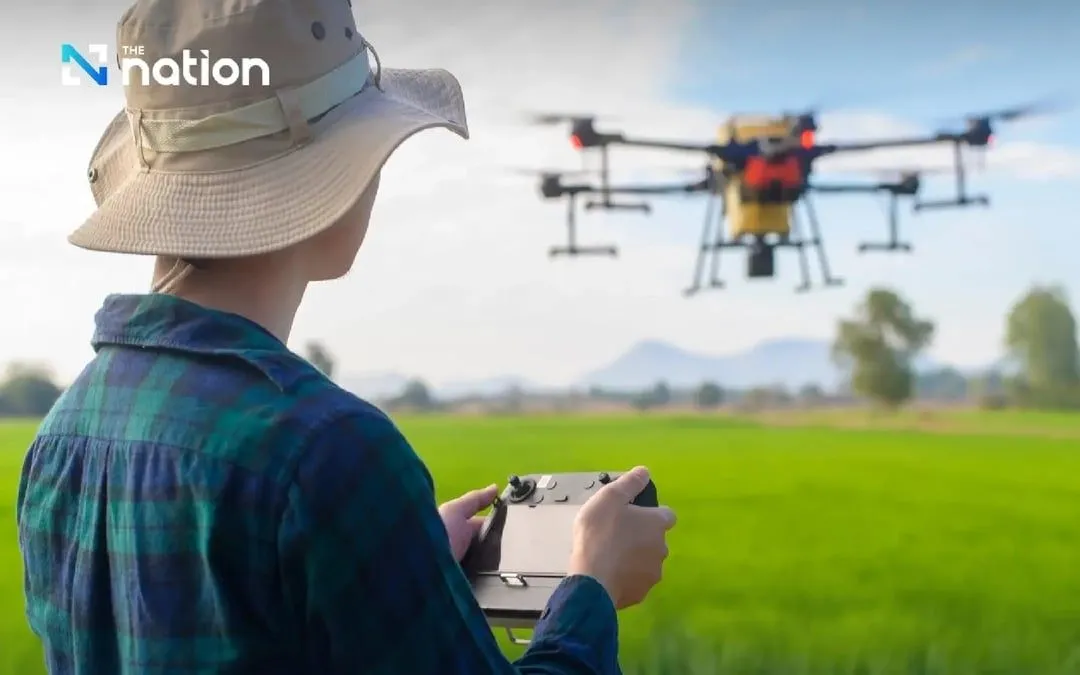 Thái Lan cho phép sử dụng drone phục vụ nông nghiệp từ 11/8/2025, với các quy định nghiêm ngặt về thiết bị và người điều khiển thiết bị (Ảnh: The Nation)