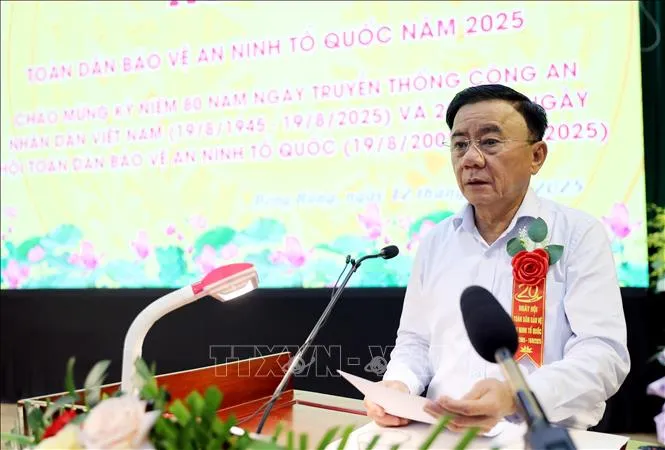 Xây dựng phong trào bảo vệ an ninh Tổ quốc phù hợp với chính quyền địa phương 2 cấp - Ảnh 1.