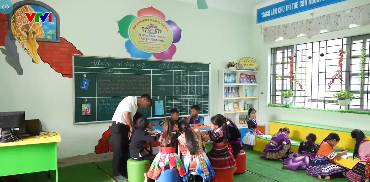 Lan tỏa văn hóa đọc tới trẻ em vùng cao- Ảnh 1. Lan tỏa văn hóa đọc tới trẻ em vùng cao- Ảnh 1.