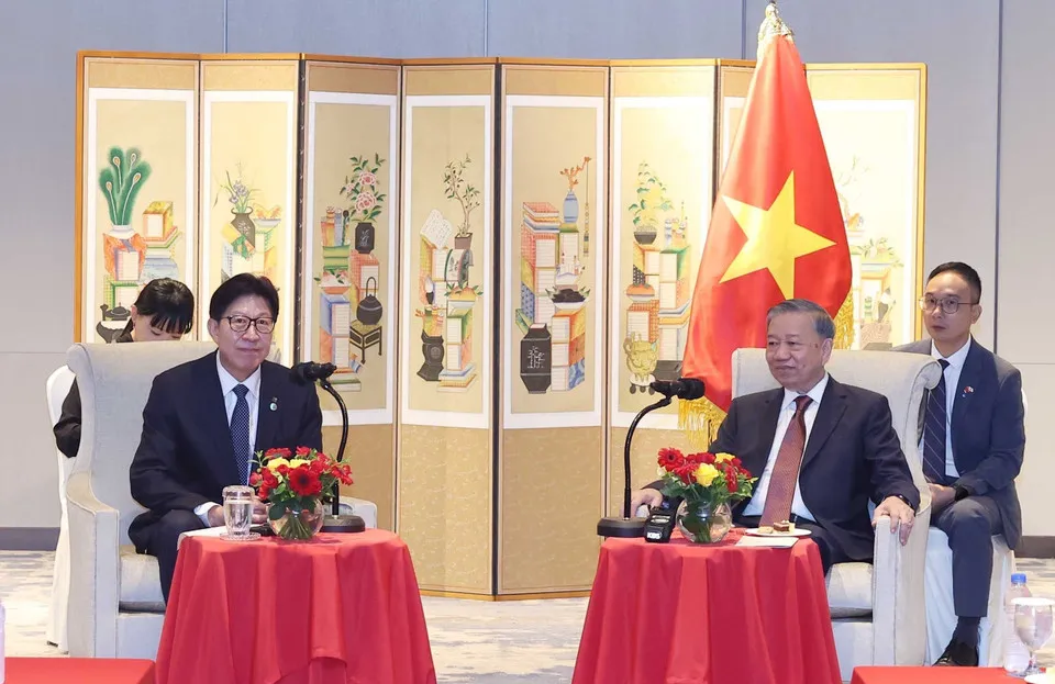 Tổng Bí thư Tô Lâm tiếp Thị trưởng thành phố Busan (Hàn Quốc) - Ảnh 1.