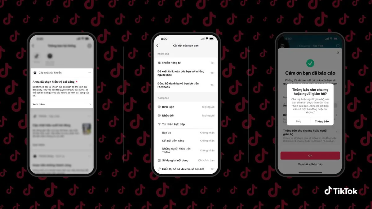 TikTok cập nhật tính năng Family Pairing, gửi thông báo cho phụ huynh khi con đăng video  - Ảnh 1.