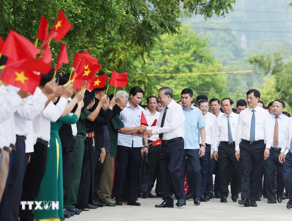 Tổng Bí thư dự Ngày hội Toàn dân bảo vệ an ninh Tổ quốc ở Tân Trào - Ảnh 2.