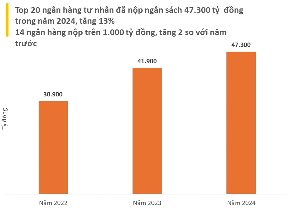 20 ngân hàng đầu nộp ngân sách 47.300 tỷ đồng - Ảnh 1.