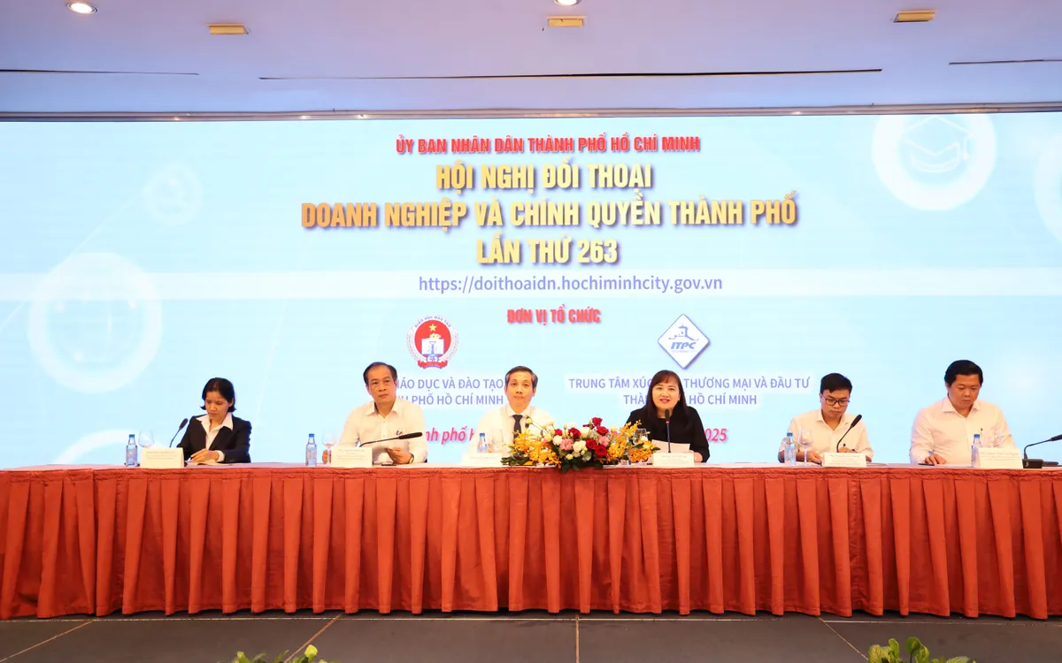 Hội nghị đối thoại giữa doanh nghiệp giáo dục và Chính quyền TP Hồ Chí Minh nhằm tháo gỡ khó khăn cho DN. 