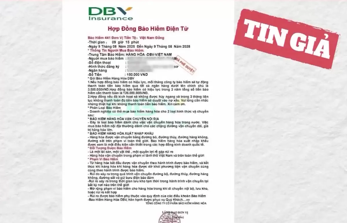 Cảnh báo lừa đảo chuyển khoản tự động kích hoạt mua bảo hiểm hàng hóa - Ảnh 1.