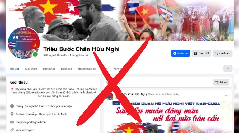 Cảnh báo xuất hiện trang giả mạo Chương trình vận động ủng hộ nhân dân Cuba