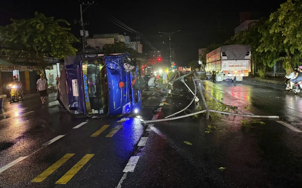 Hiện trường vụ tai nạn (Ảnh: VOV)