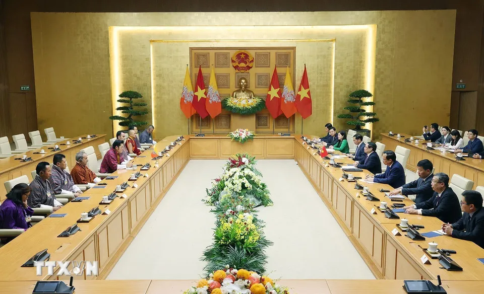 Thủ tướng Phạm Minh Chính hội kiến Quốc vương Bhutan - Ảnh 2.