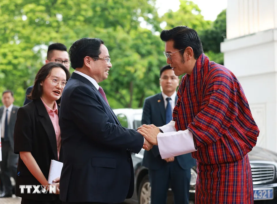 Thủ tướng Phạm Minh Chính hội kiến Quốc vương Bhutan - Ảnh 1.