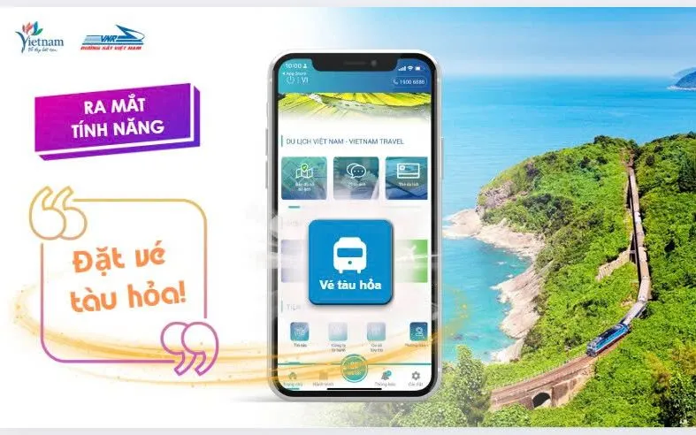 Khách du lịch đã có thể mua vé tàu hỏa trên ứng dụng Du lịch Việt Nam - Vietnam Travel Khách du lịch đã có thể mua vé tàu hỏa trên ứng dụng Du lịch Việt Nam - Vietnam Travel