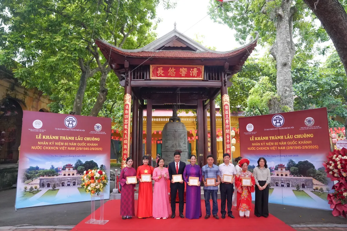 Khánh thành Lầu chuông tại Hoàng thành Thăng Long- Ảnh 1. Khánh thành Lầu chuông tại Hoàng thành Thăng Long- Ảnh 1.