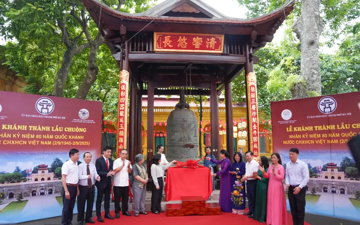 Lễ khánh thành Lầu chuông tại Hoàng thành Thăng Long (Ảnh: BTC) Lễ khánh thành Lầu chuông tại Hoàng thành Thăng Long (Ảnh: BTC)