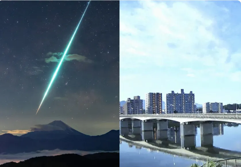 Vật thể lạ giống cầu lửa ph&aacute;t s&aacute;ng tr&ecirc;n bầu trời Nhật Bản - Ảnh 1.