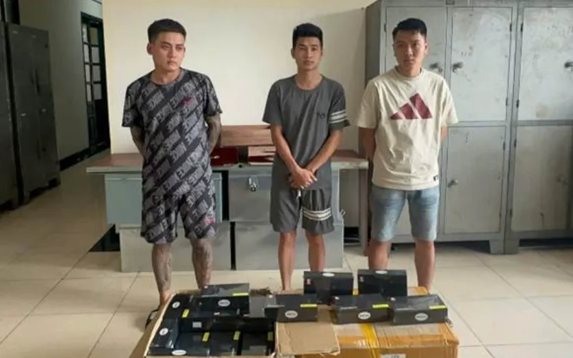 Các đối tượng bị khởi tố. Ảnh: Công an TP Hà Nội