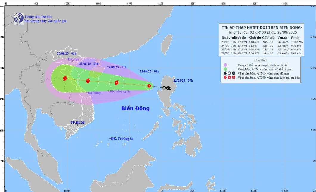 Áp thấp nhiệt đới hôm nay sẽ mạnh lên thành bão - Ảnh 1.
