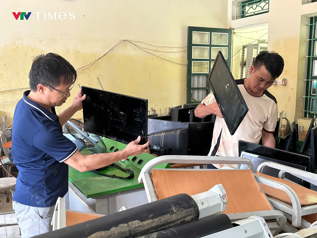 Điện Biên: Các trường vùng lũ “chạy đua” với thời gian để đón năm học mới - Ảnh 5.