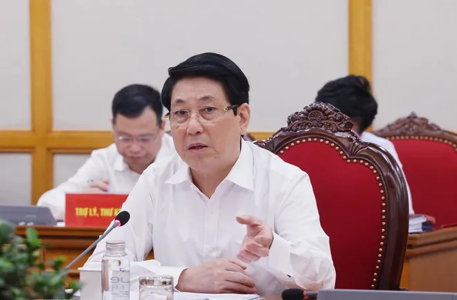 Chủ tịch nước Lương Cường làm việc với Ban Thường vụ Tỉnh ủy Điện Biên, Gia Lai - Ảnh 1.