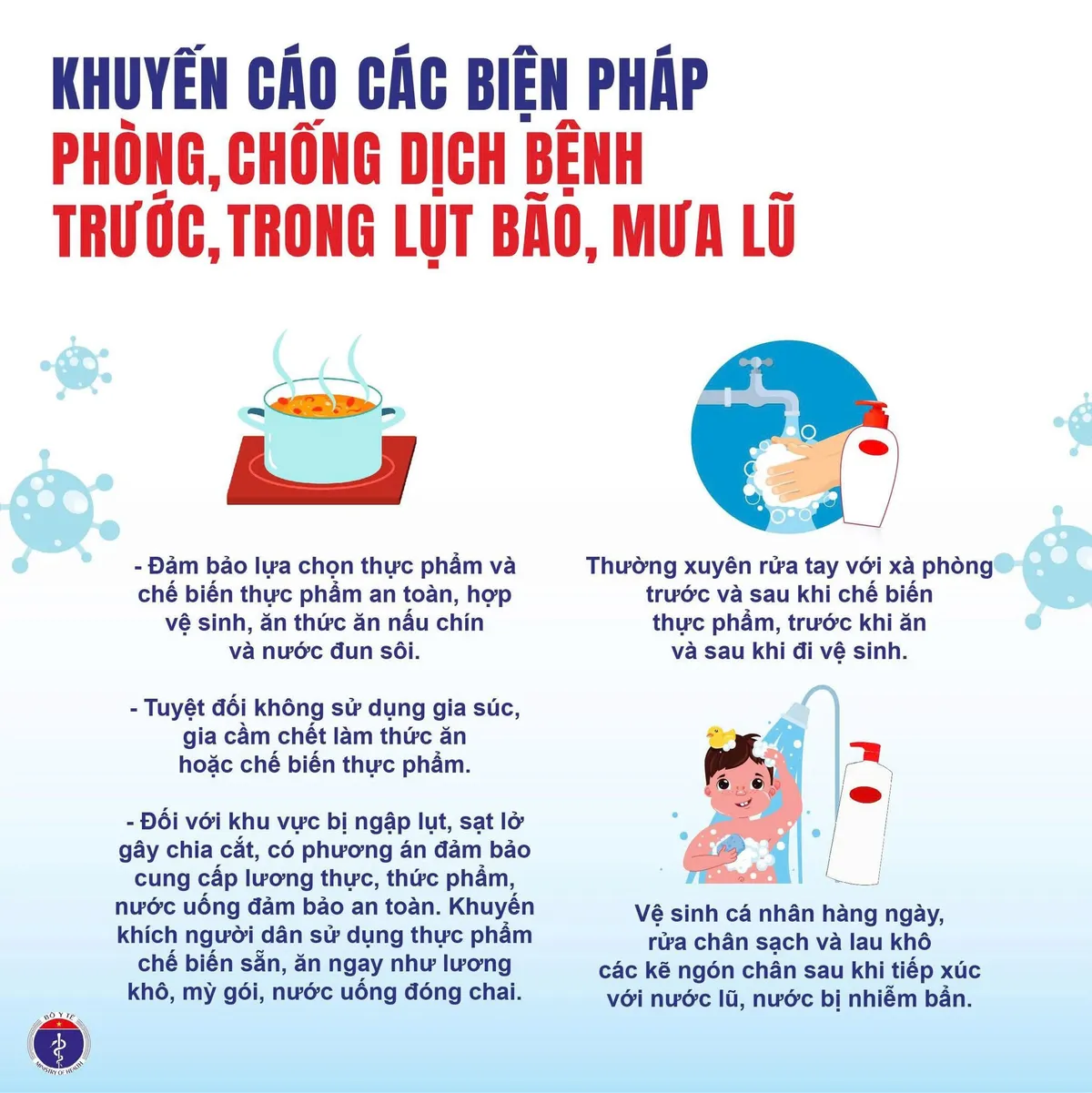 Phòng chống các bệnh thường gặp trong lũ lụt  - Ảnh 1.