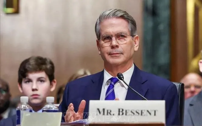Bộ trưởng Tài chính Mỹ Scott Bessent. Ảnh: USA Today/TTXVN Bộ trưởng Tài chính Mỹ Scott Bessent. Ảnh: USA Today/TTXVN