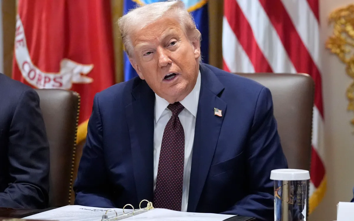 Tổng thống Mỹ Donald Trump trong một cuộc họp tại Nhà Trắng (Ảnh: AP) Tổng thống Mỹ Donald Trump trong một cuộc họp tại Nhà Trắng (Ảnh: AP)