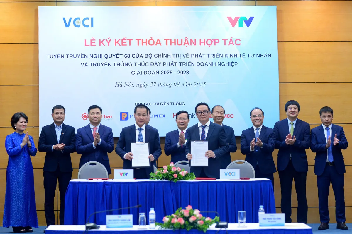 VTV và VCCI ký kết thỏa thuận hợp tác thúc đẩy phát triển doanh nghiệp giai đoạn 2025 - 2028 - Ảnh 6.