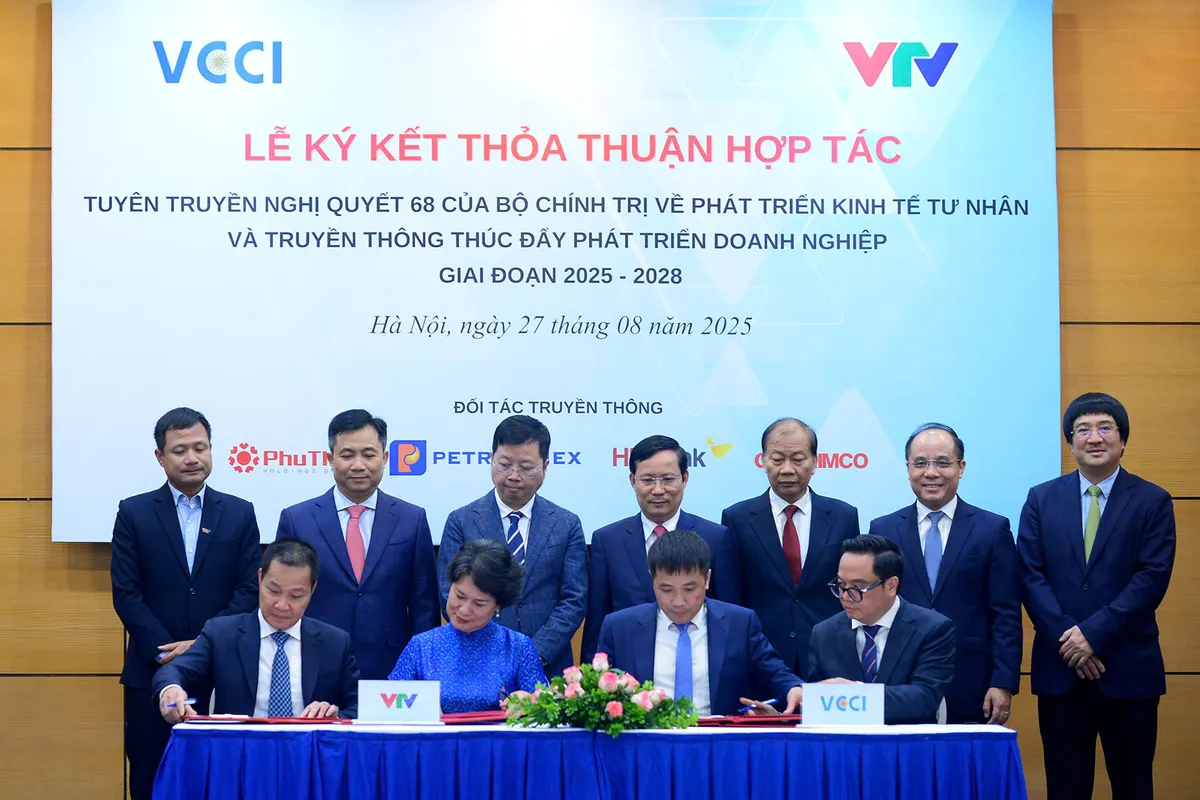 VTV và VCCI ký kết thỏa thuận hợp tác thúc đẩy phát triển doanh nghiệp giai đoạn 2025 - 2028 - Ảnh 5.