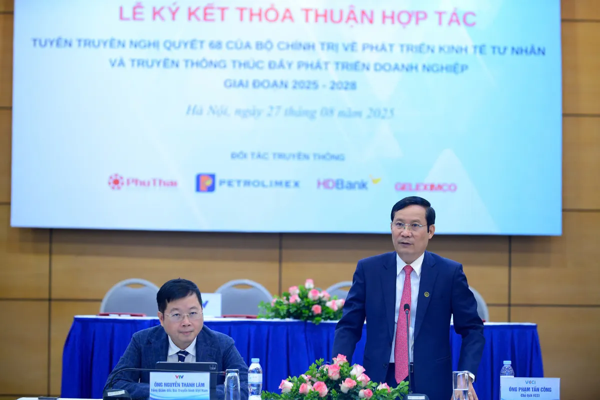 VTV và VCCI ký kết thỏa thuận hợp tác thúc đẩy phát triển doanh nghiệp giai đoạn 2025 - 2028 - Ảnh 4.