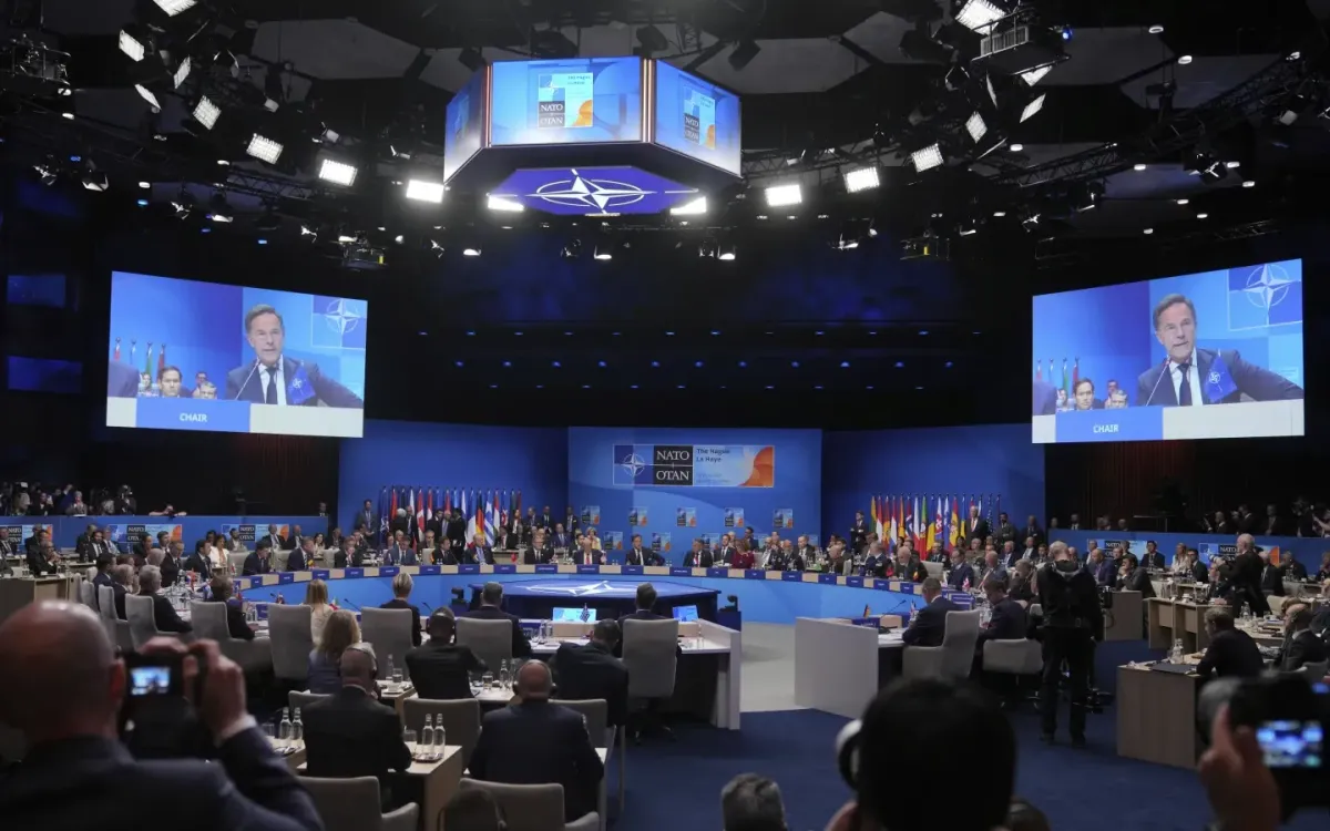 Hội nghị thượng đỉnh NATO tại Hà Lan, tháng 6/2025 (Ảnh: AP) Hội nghị thượng đỉnh NATO tại Hà Lan, tháng 6/2025 (Ảnh: AP)